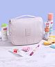 Multi Utility Organizer Pouch Cum Travel Kit with 6 Pockets - Cream