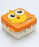 Zyamalox Super Owl lunch box Adorable and Functional Bento Box for Kids with Fun Owl Design tiffin box and Multiple Compartments for Nutritious Meals Orange