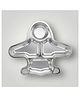 Theoni Stainless Steel Section Aeroplane Shape Kids Plate / Portion Plate / Dinner Plate - Aeroplane Shape