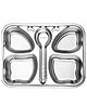 Theoni Stainless Steel Section Butterfly Shape Kids Plate / Portion Plate / Dinner Dish - Butterfly