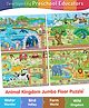 Intelliskills 4-in-1 Animal Kingdom Jigsaw Puzzle (Set of 4) | Multicoloured, 140 Pieces | For Gifting | Enhances Animal Recognition, Cognitive Development | BIS Certified | Educator Recommended