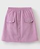 Mark & Mia Knee Length Solid Colour  Skirt with Pockets- Pink