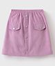 Mark & Mia Knee Length Solid Colour  Skirt with Pockets- Pink