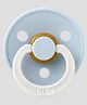 Bibs Colour Glow in the Dark Latex Round Pacifier Nipple Size 2 Pack of 1 - Baby Blue Glow