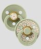 Bibs Studio Collection Latex Round Nipple Pacifier Size 1 Pack of 2 - Sage Green Mix