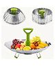 SYGA Medium Stainless Steel Steamer Basket for Vegetable/Insert for Pots, Pans steam boiling (6.5