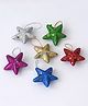 eCraftIndia Green & Red 6 Pieces Glittering Christmas Stars Tree Hanging Ornaments