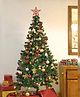 eCraftIndia Green 101 Pcs Artificial Christmas Tree With Stand & Decoration Festive Decor - 180 cm