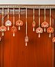 eCraftIndia Red & White Lotus with Beads Festive Decor