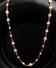 VALLEY OF JEWELLERY - Gold Plated Chain For Women With White Pearls - Gold