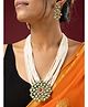 Viraasi Gold Plated Pearl Jewellery Set