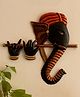 eCraftIndia Wrought Iron Bansuri Ganesha Wall Hanging