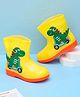 Yellow Bee EVA Adventurous Dino Themed Rain Boots - Yellow