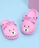 Yellow Bee Rubber Adorable Bear Clogs - Pink
