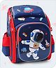 Babyhug Backpack With Space Theme Print Blue - Height 14.5 Inches