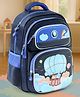 Play Nation Hot Air Balloon School Backpack|2 Main Compartments, 2 Front Pockets, 2 side Bottle Pockets|Water Resistant|Long lasting and Durable Zippers | Comfortable back cushioning | For School, Travel and Outdoors|Blue- 16inches