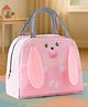 Lunch Box Bag With Dog Print & Ear Applique - Pink