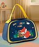 Lunch Box Bag With Fox Print - Navy Blue