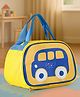 Lunch Box Bag with Car Print - Yellow