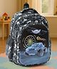 Speed Car Print Backpack Black - Height 16.14 Inches