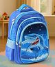 Whale Theme School Backpack Blue - Height 16 Inches