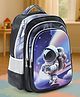 Backpack with Astronaut Print Black - Height 15 Inches