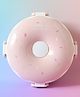 Leak Proof & Freezer Safe Donuts Shaped Lunch Box|BPA Free|Leak Resistant|Freezer Safe|3 compartment,1 Spoon and Fork|1100ML|Perfect for School Kids & Outdoors|Pink