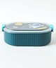 ZOE Leak Proof And Freezer Safe Space Print Lunch Box|BPA Free|Leak Resistant|Freezer Safe|2 compartment and 1 Spoon|1400ml|Perfect for School Kids & Outdoors|Blue