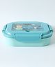 Leak Proof And Freezer Safe Bear Print Lunch Box|BPA Free|Leak Resistant|Freezer Safe|3 compartment,1 Spoon and Fork|1600 ML|Perfect for School Kids & Outdoors|Blue
