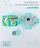 Freezer & Leak Proof Lunch Box with Astronaut Print|BPA Free|Leak Resistant|Freezer Safe|2 compartment, 1 Spoon cum Fork, 1 Dip Container|1200ML|Perfect for School Kids & Outdoors|Light Green