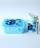 Freezer & Leak Proof Lunch Box Set with Water Bottle & Space Theme|BPA Free|Leak Resistant|Freezer Safe|3 compartment,1 Water bottle and 1 Spoon cum Fork|1100ML+400ML|Perfect for School Kids & Outdoors|Blue