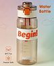 Begin Nice Day Sports Water Bottle|BPA Free|Leak Resistant|Freezer Safe| 710 ml|Perfect for School Kids & Outdoors|White
