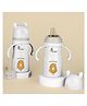 R for Rabbit Steebo Fusion Premium Stainless Steel Spout Cup for Baby, Leak & Spill Proof BPA Free Soft Silicone Straw Drinking Spout Sipper Bottle for Baby Boy & Girl of 6+ Months (270ml, Beige)