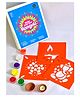 ilearnngrow Diwali DIY Rangoli Kit - Set Of Three Stencil