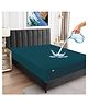 GADDA CO Mattress Protector Waterproof Fitted Cover Cotton Double Bed Mattress Protector (Peacock)