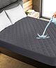 GADDA CO Waterproof Cotton Feel Quilted Mattress Protector King Bed Hypoallergenic Ultra Soft Fitted Protector 78x72 inch Mattress/Bed Cover (King Size 78x72 inch | 6.5x6 ft, Grey)