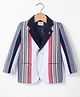Noddy Full Sleeves Striped Blazer - Red