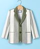 Noddy Full Sleeves Striped Blazer - Green