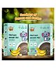 Burpease Combo Of Pratham Aahaar Pro - Banana Flavour - Goodness Of Banana Pulp - No sugar/salt - 400g+400g - Pack of 2
