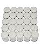 eCraftIndia Set Of 50 Pure Wax Unscented White Tea Light Candles