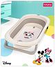 Babyhug Disney Foldable Baby Bathtub with Heat Sensitive Drain Plug & Mickey & Friends Graphics - White