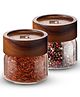 Bergner Acadia Borosilicate Glass Jar 120 ml (2 Pcs)