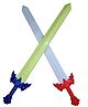Sanjary Sword Set Warrior Set 2 Sword Toy for Kids Color Design May Vary