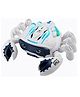 Azhari Mechanical Crawling Crab Toys with Light Up and Mist, Interactive Musical Toy with Automatically Avoid Obstacles, Fun Moving Toy for Kids -Color May Vary