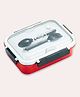 Cots and Cuddles 3 Compartment 750ml Transferproof and Leakproof Lunch Box with Spoon & Fork (Rose Pink)