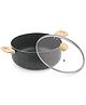 Bergner Earth Black Non-Stick Casserole 20cm,  3 L - Induction Bottom