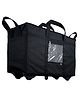 Storite Nylon 70 Cm Large Travel Duffle Bag Luggage Storage Trolley Bag Luggage Bag for Travel with Five Wheels & Front Transparent Pocket (Black, 70 x 27.5 x 45 cm)