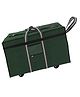 Storite Canvas 73 Cm Large Strong Travel Luggage Duffel Storage Bag with Six Wheels & Front Transparent Pocket (73 x 27.5 x 45 cm, Green)
