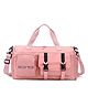 Storite Nylon 44 cm Imported Multi Purpose Travel Duffle Bag for Women with Dry and Wet Separate Pocket, Lightweight Waterproof Carry Luggage Bag with Shoe Compartment - (Pink,44x22x24 cm)