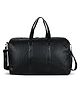 Storite Pu Leather 30 cm Luggage Travel Duffle Bag Sports Gym Shoulder Bag for Men Outdoor Weekend Bag for Men with Shoe Compartment - (Black - 50 x 22 x 30 Cm)